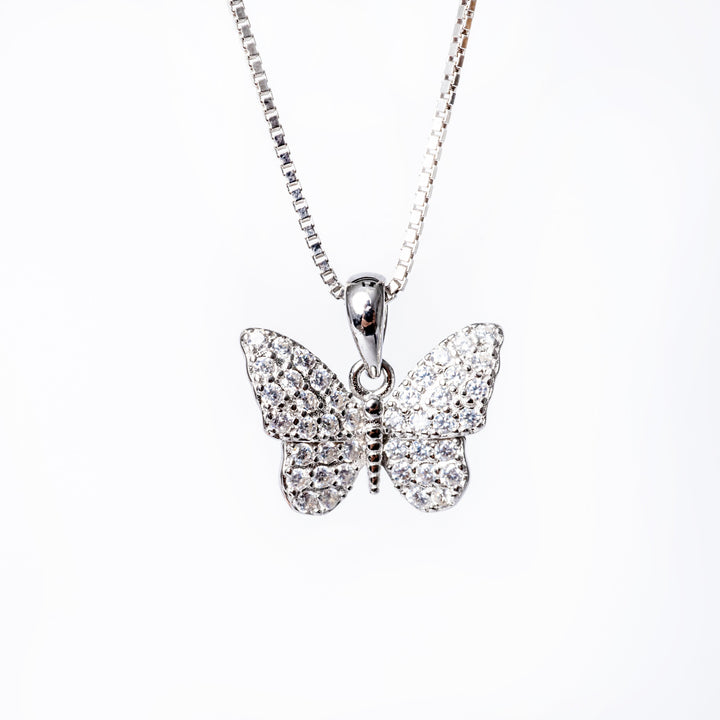 An addison necklace standing in the center of the image against a white background. 