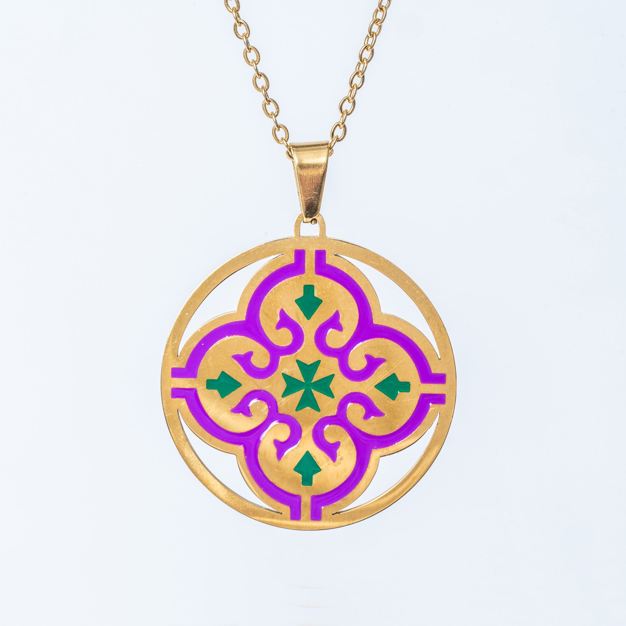 Maltese cross Tiles
 Necklace