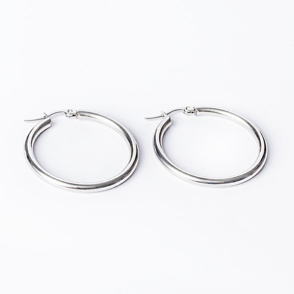 Stefania Silver Earrings