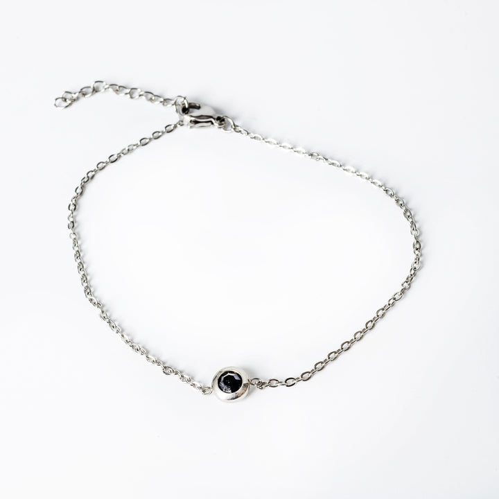Gabriella Silver Bracelet close up view 