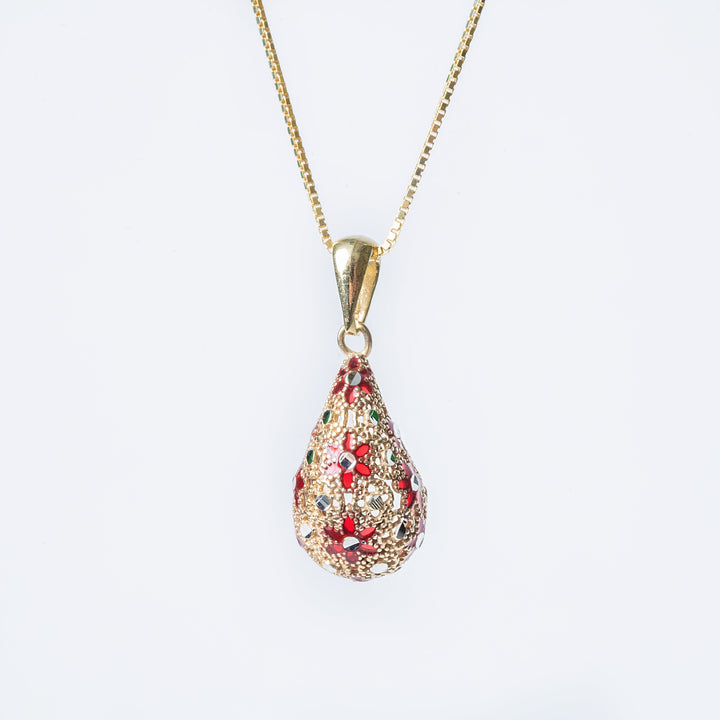 Gram collections Lucija Necklace close up look against a white background. 