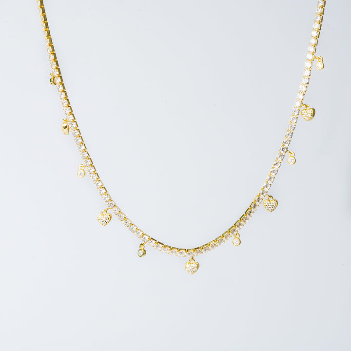 Gulia Necklace Close up view against a white background 