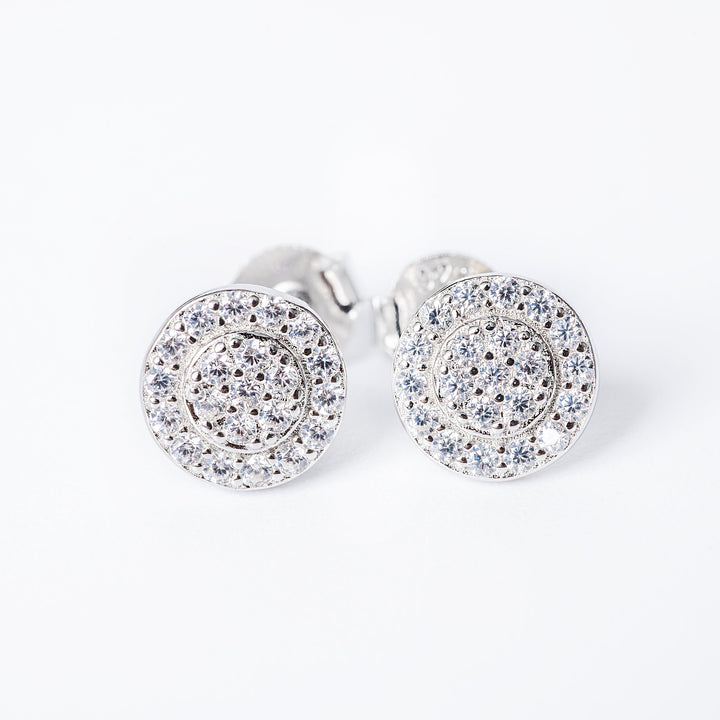 a back view of Hazel Earrings, against a white background. 