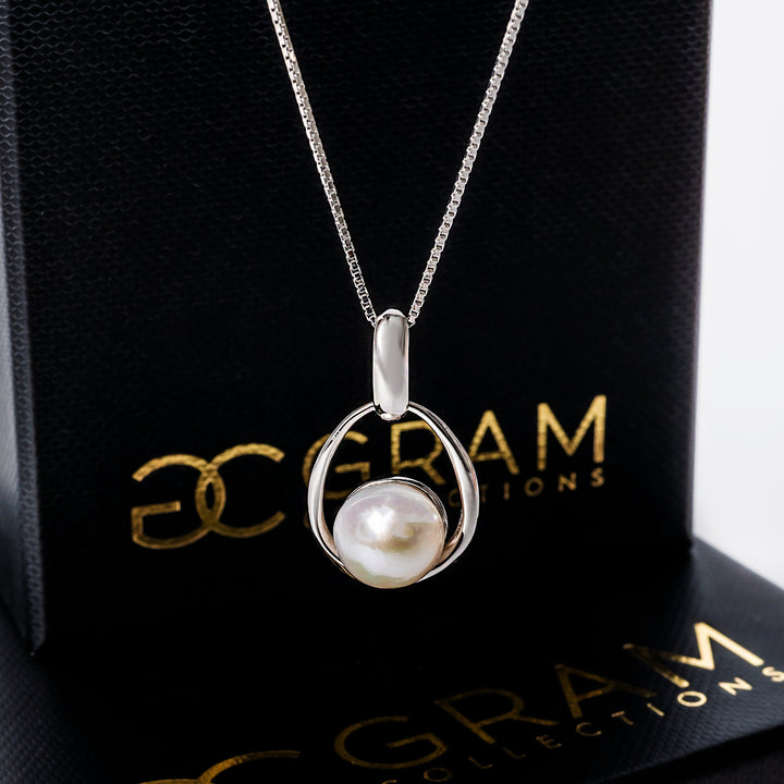Lola Necklace standing in the center of the image against a white background. 