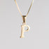 Initials Gold Letter Pendant