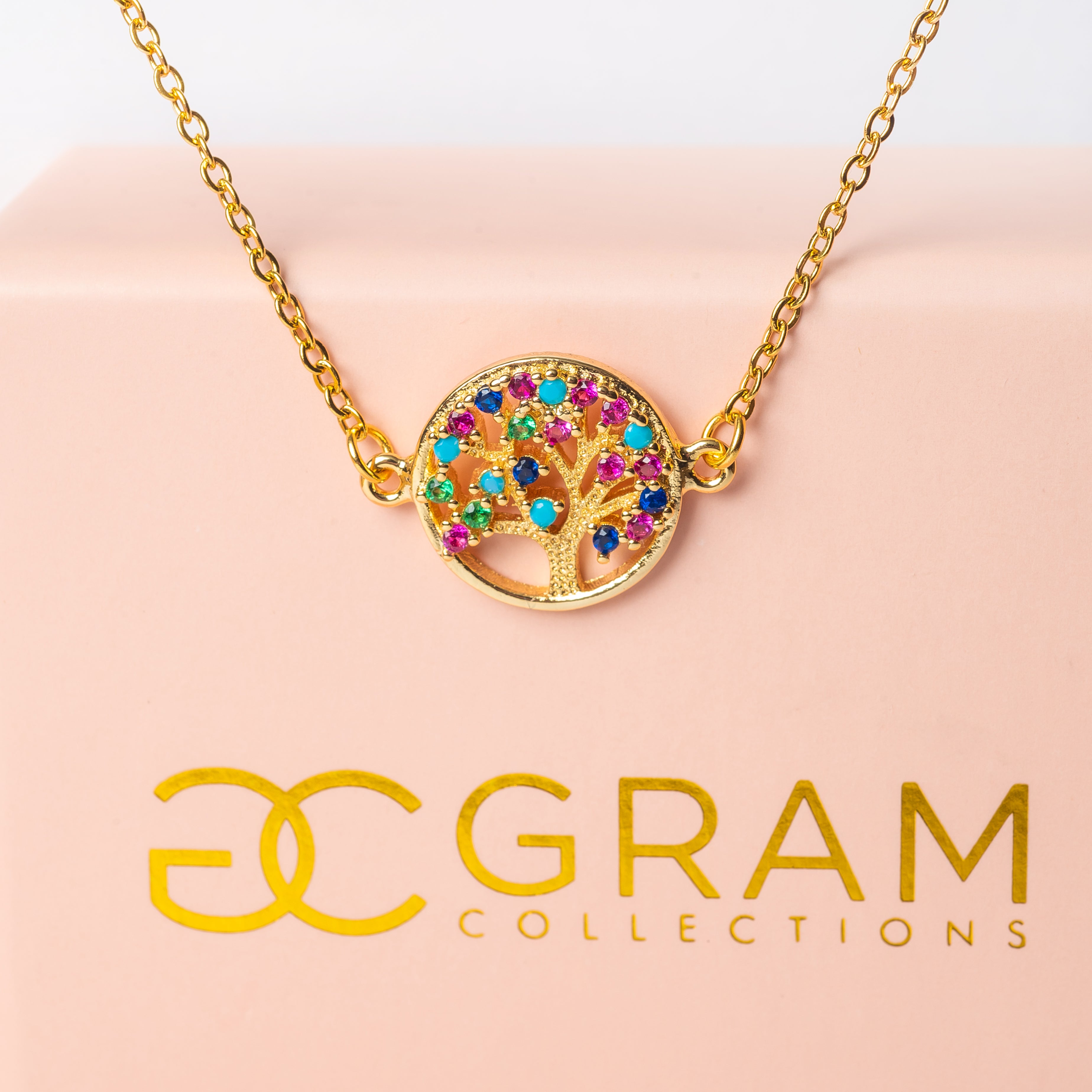 Tree of Life colourful Necklace