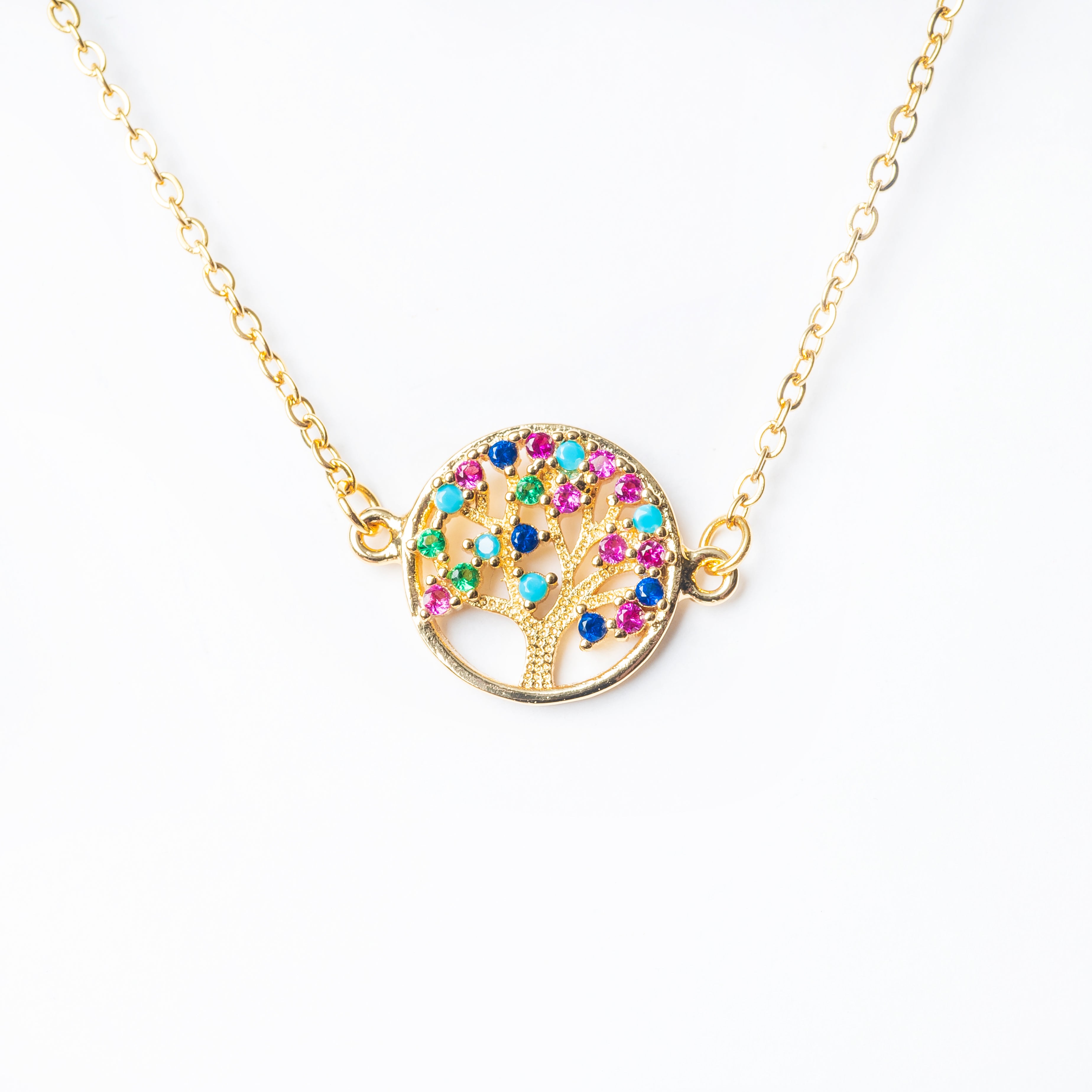 Tree of Life colourful Necklace