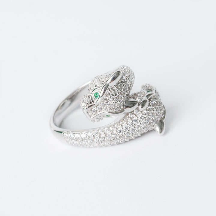 A close up look of a Sophie Ring placed on a side. 