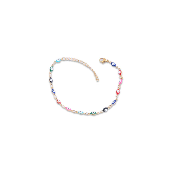Multicolored Zurrieq Anklet on a white background