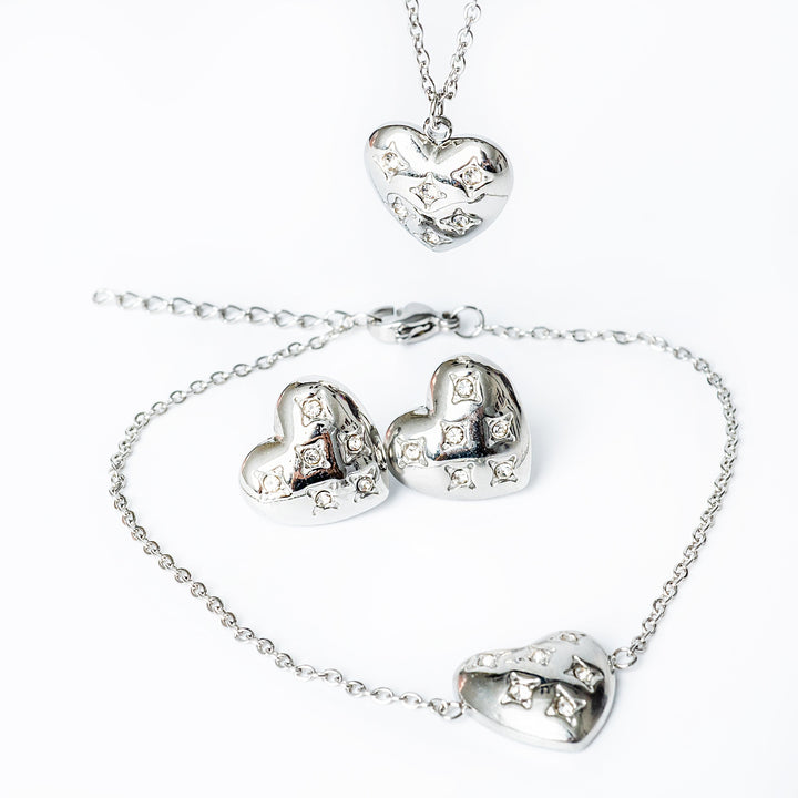 Amanda Silver Bracelet standing in the center of the image against a white background. 