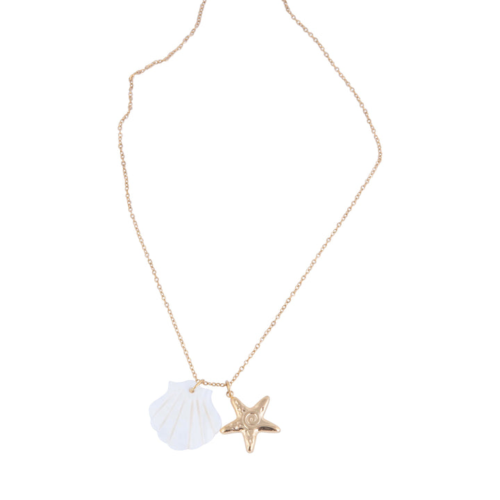 The gram collection anchor bay necklace standing in the center of the image against a white background. 