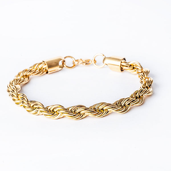 Bologna stainless steel bracelet with an adjustable clasp, displayed on a white background.