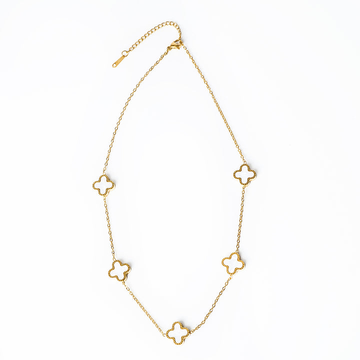 Fiorella Necklace standing in the center of the image against a white background. 