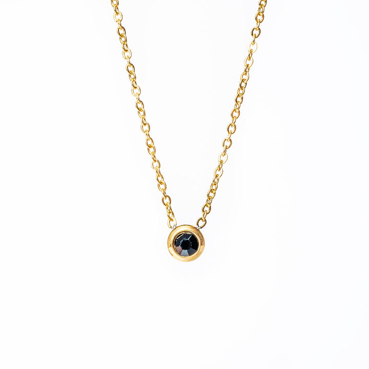 A close up view of Gabriella Gold Necklace