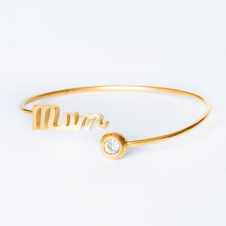 Ghaziza Mum Bangle on a white background. 