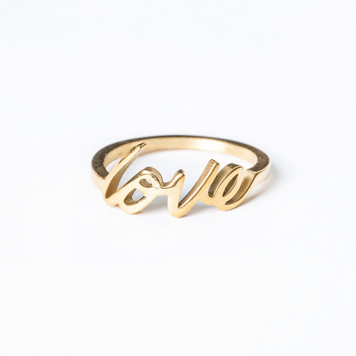 The Love Ring of gram's collections standing in the center of the image surrounded by a white background. 