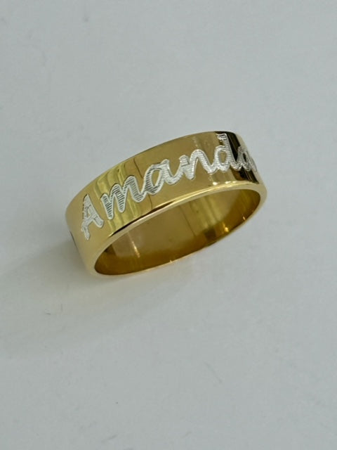 Engravable Name Ring