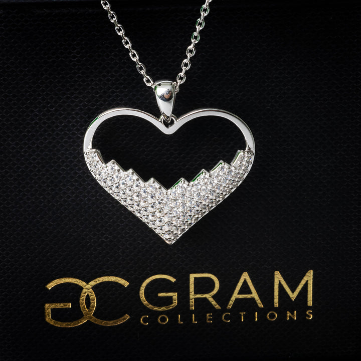 Lyn Necklace close up look against its black box 