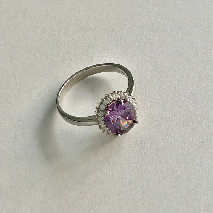 A purple colour Kate Ring bird view 