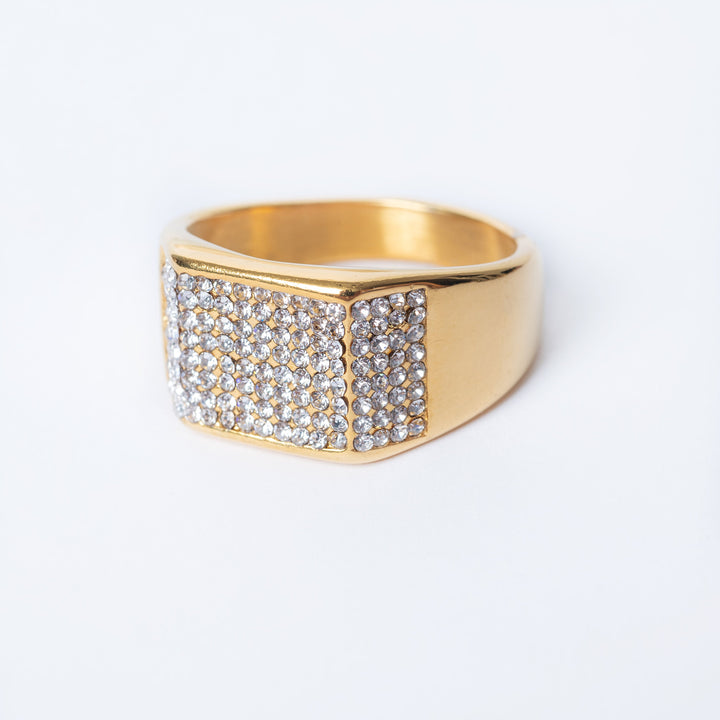 A close up look of rolex style ring