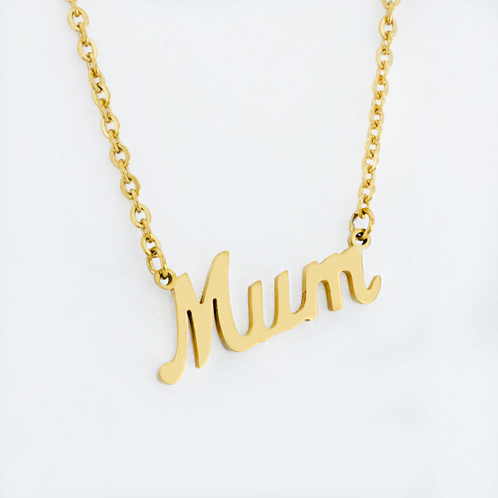 A close up view of Rosina Mum Necklace (Gift Box) 
