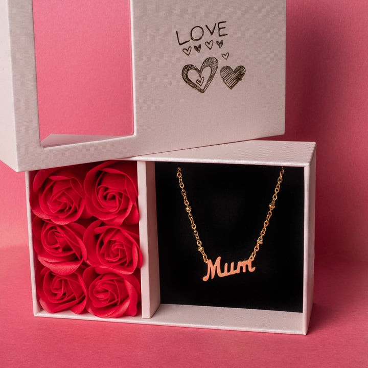 White Rosina Mum Necklace Gift Boxes