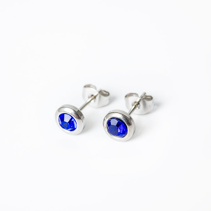 Gabriella Silver Earrings standing in the center of the image against a white background 