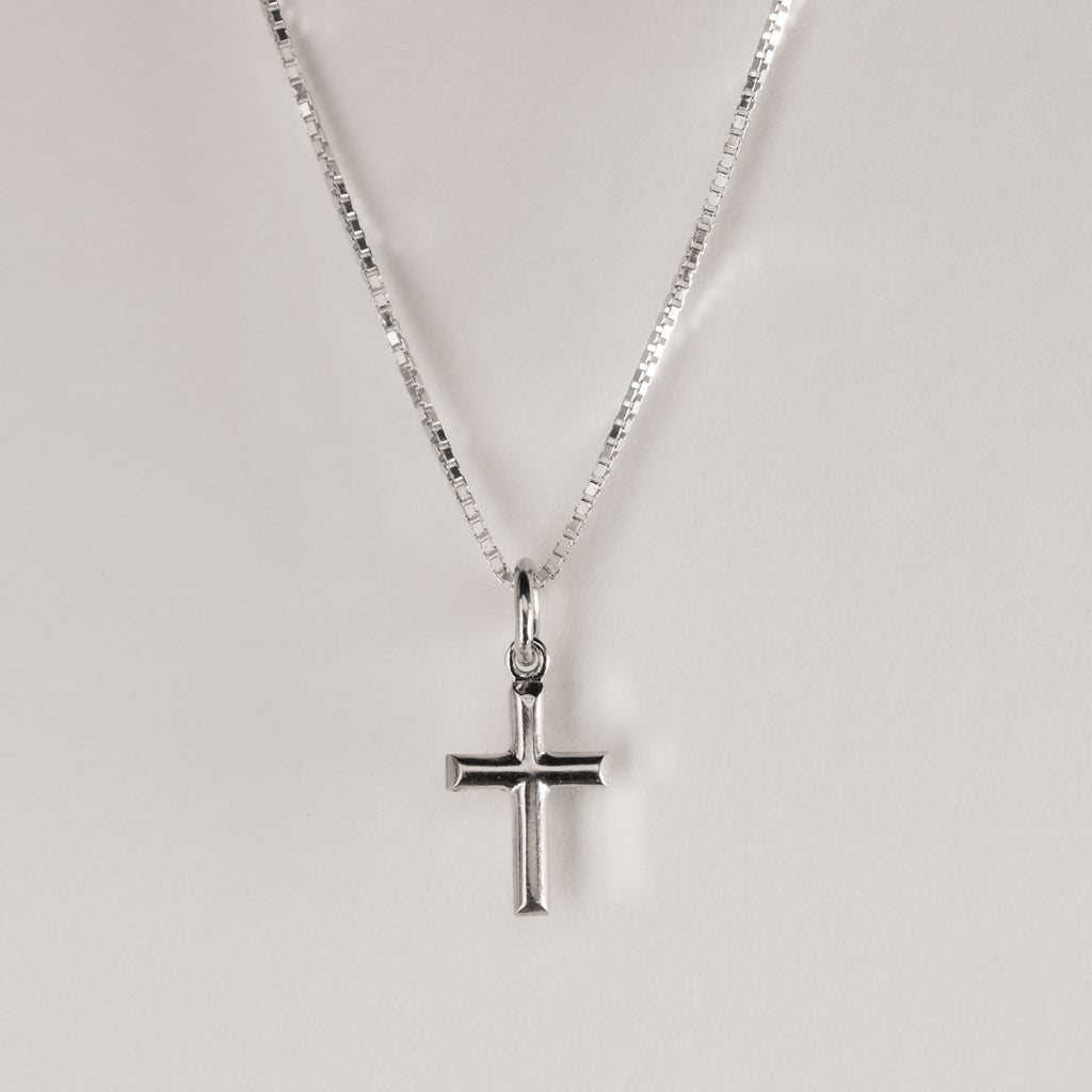 Silver Embossed Cross Pendant