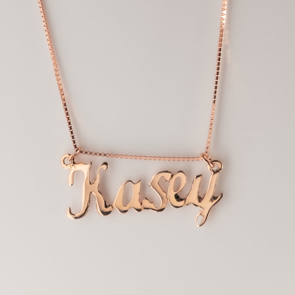 Name 18ct gold Necklace