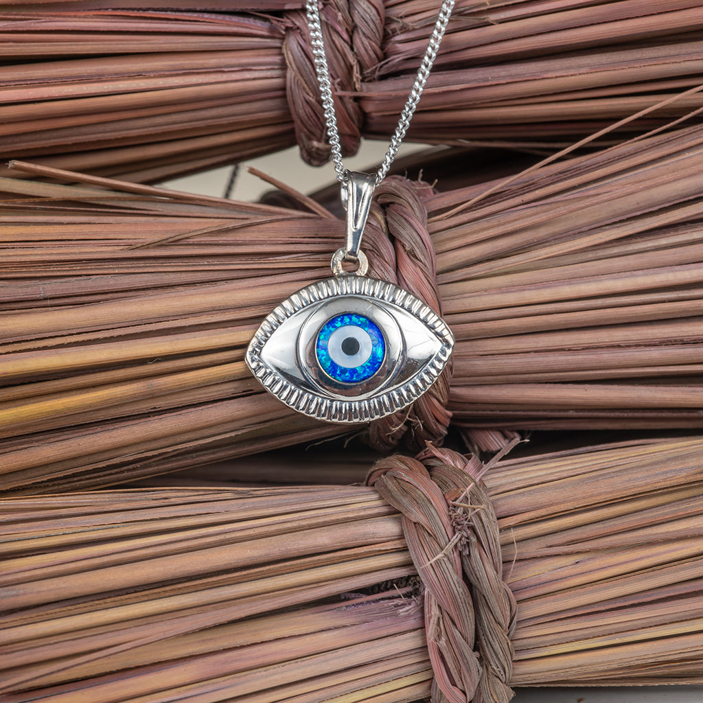 Evil Eye Silver Charm Pendant