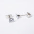 Solitaire Silver Stud Earrings