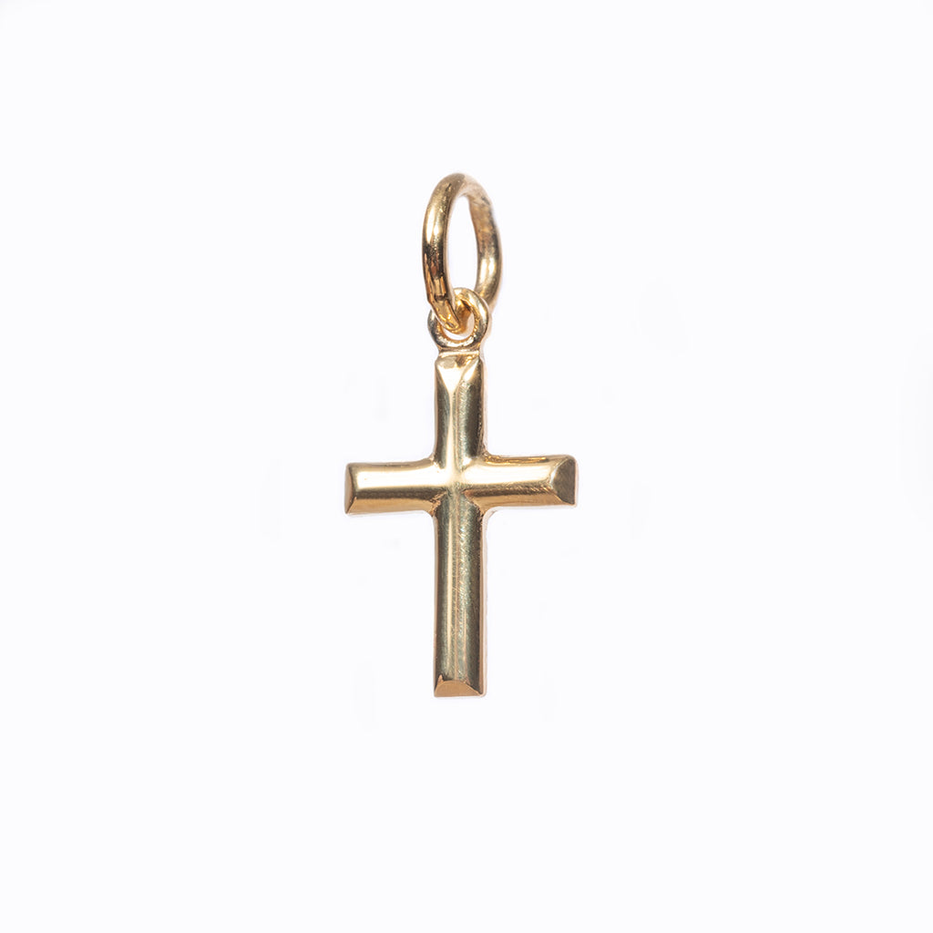 Gold Embossed Cross Pendant