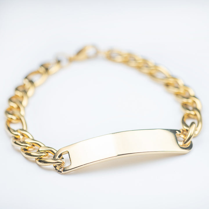 A close u view of Male ID Bracelet