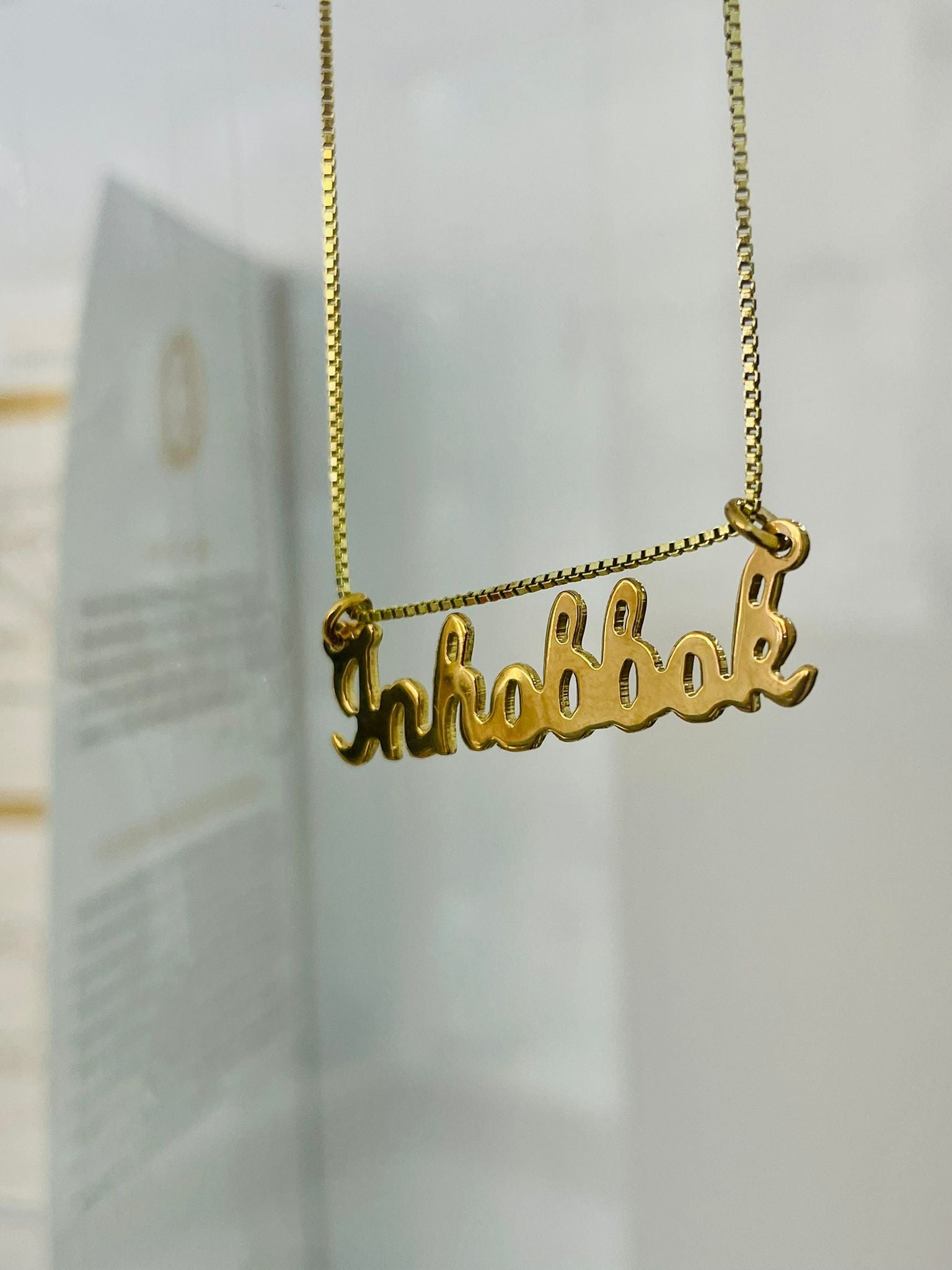 Inhobbok (handwritten) Necklace