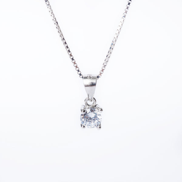 Classic Solitaire Necklace