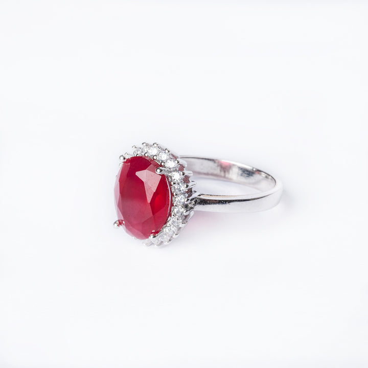 A close up view of Kate Ring. 