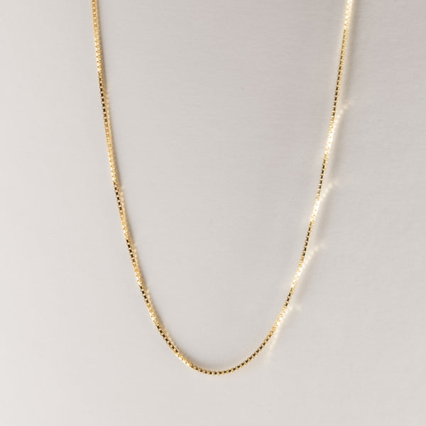 Silver Yellow Gold Chain with a silver finish, displayed against a neutral background.