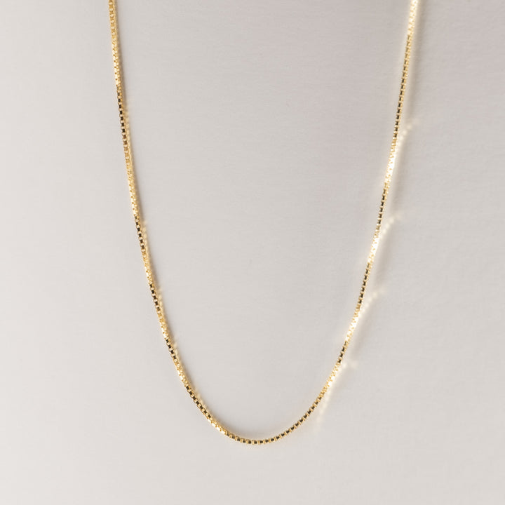 Silver Yellow Gold Chain with a silver finish, displayed against a neutral background.
